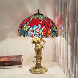 Bordlampe i Tiffany-Stil...