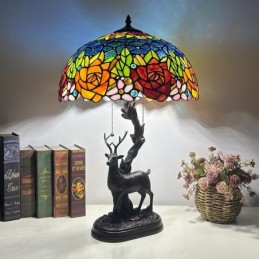 Bordlampe i Tiffany-Stil...