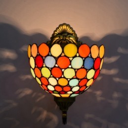 Vegglampe i Tiffany-Stil...