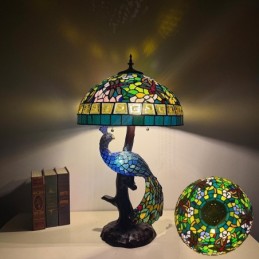 Bordlampe i Tiffany-Stil...