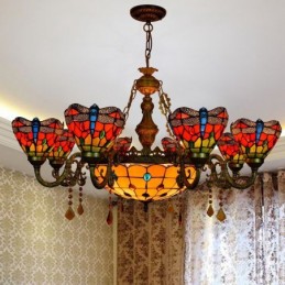 Lysekrone i Tiffany-Stil...