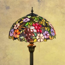 Gulvlampe i Tiffany-Stil...