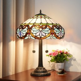 Bordlampe i Tiffany-Stil...