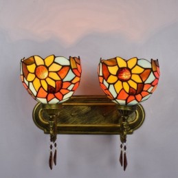 Vegglampe i Tiffany-Stil...