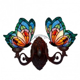 Vegglampe i Tiffany-Stil...