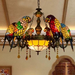 Pendellampe i Tiffany-Stil...