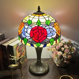 Bordlampe i Tiffany-Stil...