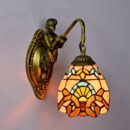 Vegglampe i Tiffany-Stil...