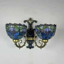 Vegglampe i Tiffany-Stil...