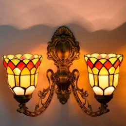 Vegglampe i Tiffany-Stil...