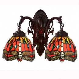 Vegglampe i Tiffany-Stil...