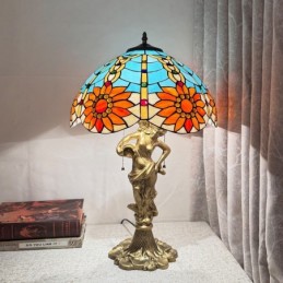 Bordlampe i Tiffany-Stil...