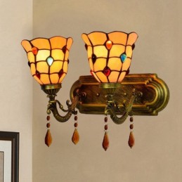 Vegglampe i Tiffany-Stil...