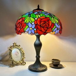 Bordlampe i Tiffany-Stil...