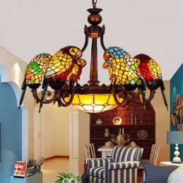Pendellampe i Tiffany-Stil...