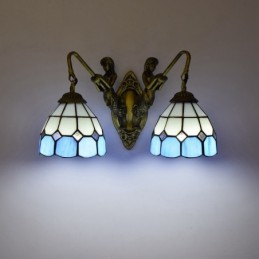 Vegglampe i Tiffany-Stil...