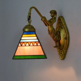 Vegglampe i Tiffany-Stil...