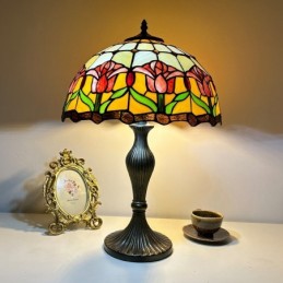 Bordlampe i Tiffany-Stil...