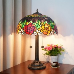 Bordlampe i Tiffany-Stil...