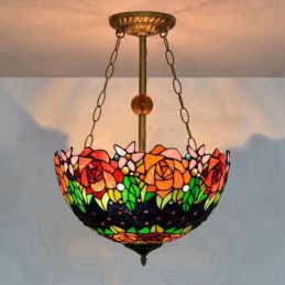 Pendellampe i Tiffany-Stil...