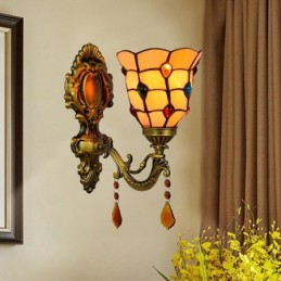 Vegglampe i Tiffany-Stil...
