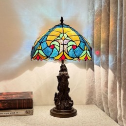 Bordlampe i Tiffany-Stil...