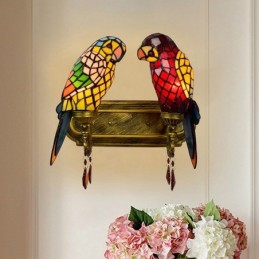 Vegglampe i Tiffany-Stil...