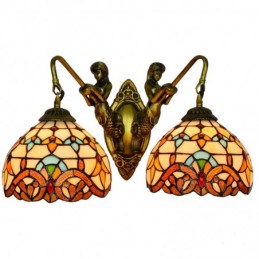 Vegglampe i Tiffany-Stil...