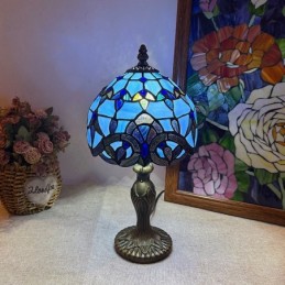 Bordlampe i Tiffany-Stil...