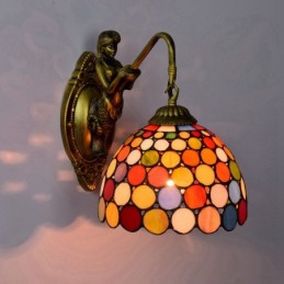 Vegglampe i Tiffany-Stil...