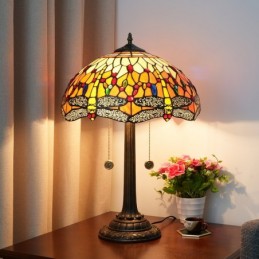 Bordlampe i Tiffany-Stil...