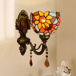 Vegglampe i Tiffany-Stil...