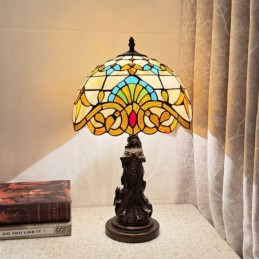 Bordlampe i Tiffany-Stil...