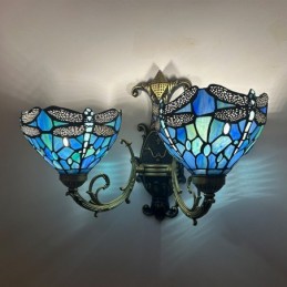 Vegglampe i Tiffany-Stil...