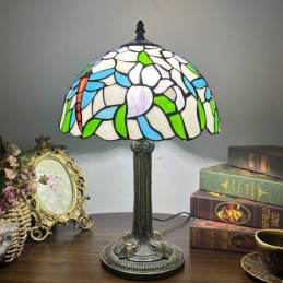Bordlampe i Tiffany-Stil...