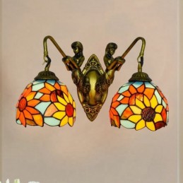 Vegglampe i Tiffany-Stil...
