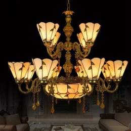 Pendellampe i Tiffany-Stil...