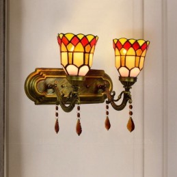 Vegglampe i Tiffany-Stil...