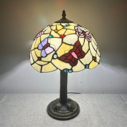 Bordlampe i Tiffany-Stil...