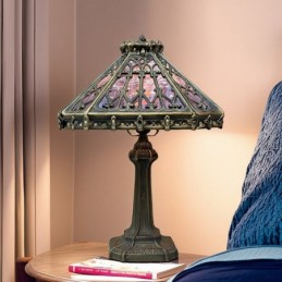 Bordlampe i Tiffany-Stil...