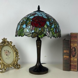 Lampe i Tiffany-Stil med...
