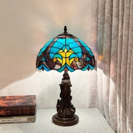 Bordlampe i Tiffany-Stil...