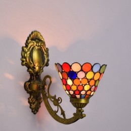 Vegglampe i Tiffany-Stil...