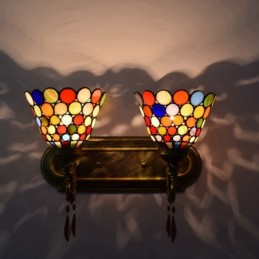 Vegglampe i Tiffany-Stil...