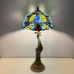 Bordlampe i Tiffany-Stil...