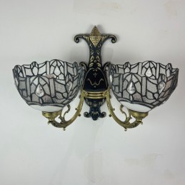 Vegglampe i Tiffany-Stil...