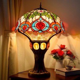 Bordlampe i Tiffany-Stil...