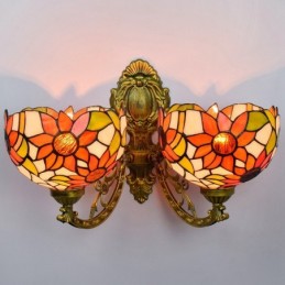 Vegglampe i Tiffany-Stil...