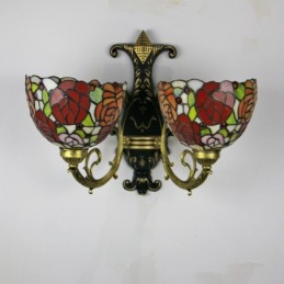 Vegglampe i Tiffany-Stil...