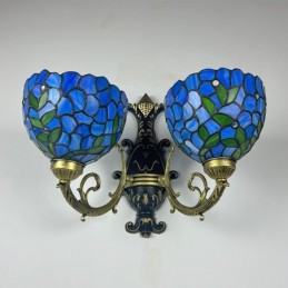 Vegglampe i Tiffany-Stil...